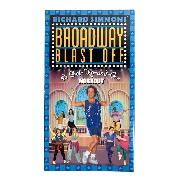 Richard Simmons 3 VHS Sealed Broadway Sweat Blast Off Tone Up Workouts - No Cord - Picture 5 of 14